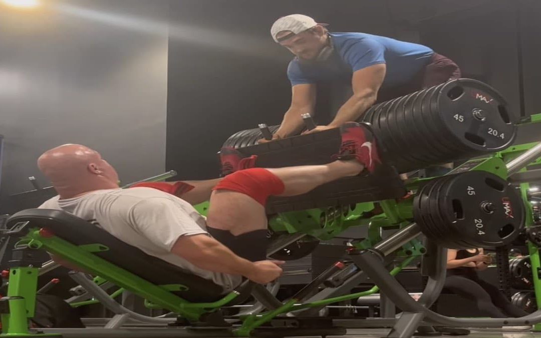 Strongman Mitchell Hooper Leg Presses 2,000 Pounds in Prep For the 2022 Shaw Classic