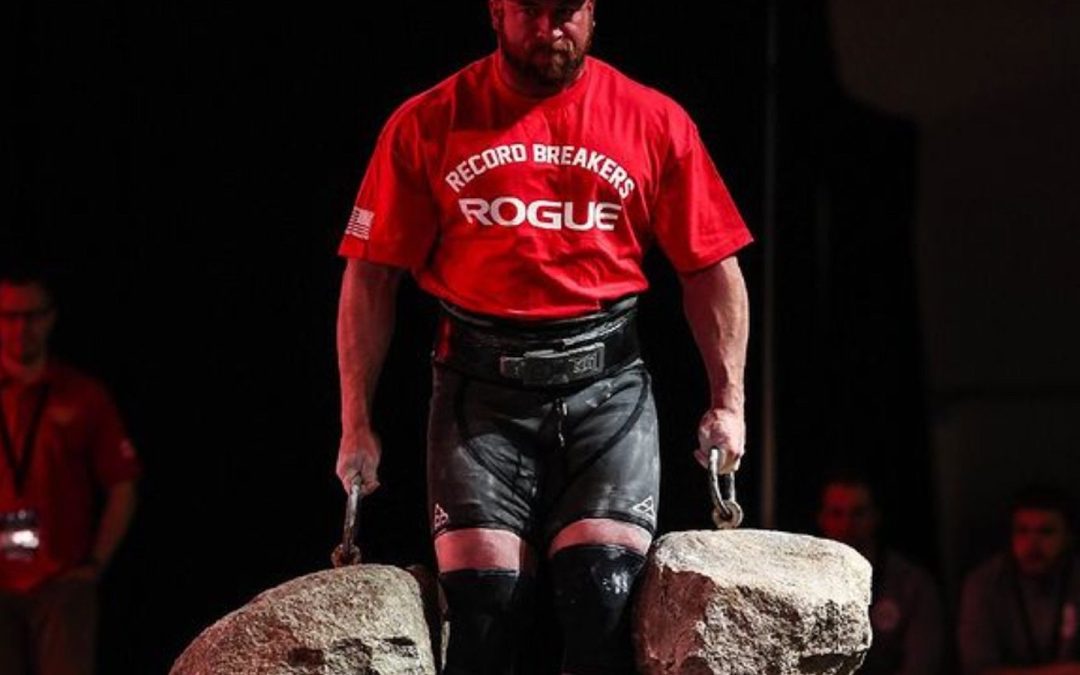 Kevin Faires Sets Dinnie Stone Walk World Record with 31 Feet, 7 Inches at 2023 Rogue Record Breakers – Breaking Muscle
