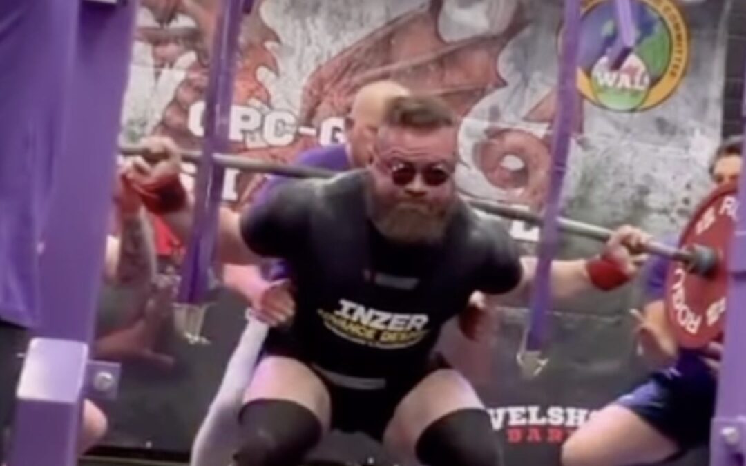 Reece Fullwood (125KG) Squats 412.5 Kilograms (909.4 Pounds) For Raw World Record – Breaking Muscle