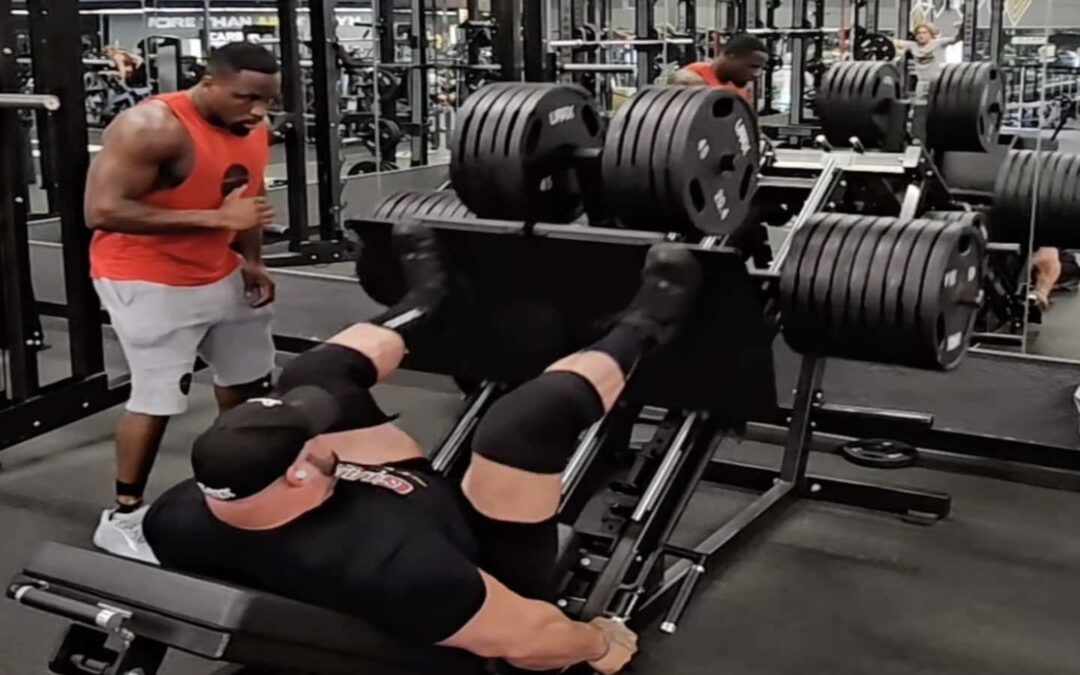 Evan Singleton Leg Presses 612 Kilograms (1,350 Pounds) for 12 Reps in Shaw Classic Training – Breaking Muscle
