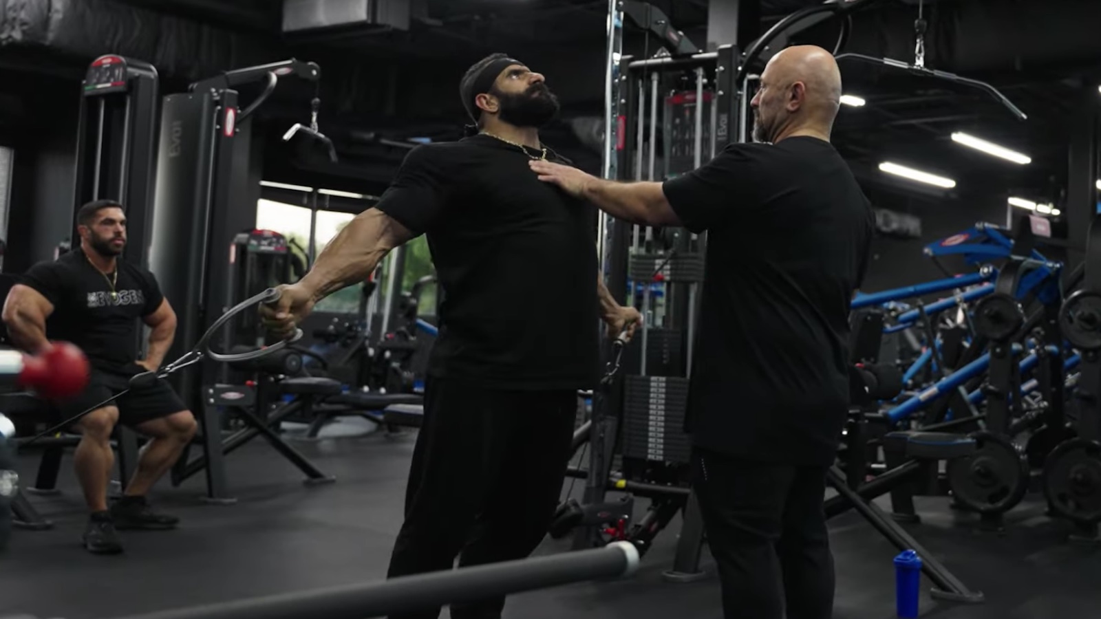 reigning-champ-hadi-choopan-and-top-contender-derek-lunsford-team-up-for-chest-workout-3-weeks-before-2023-mr.-olympia-–-breaking-muscle